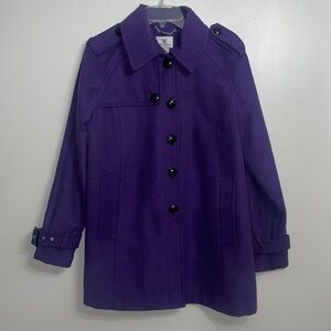 Worthington Women’s Purple Peacoat Large